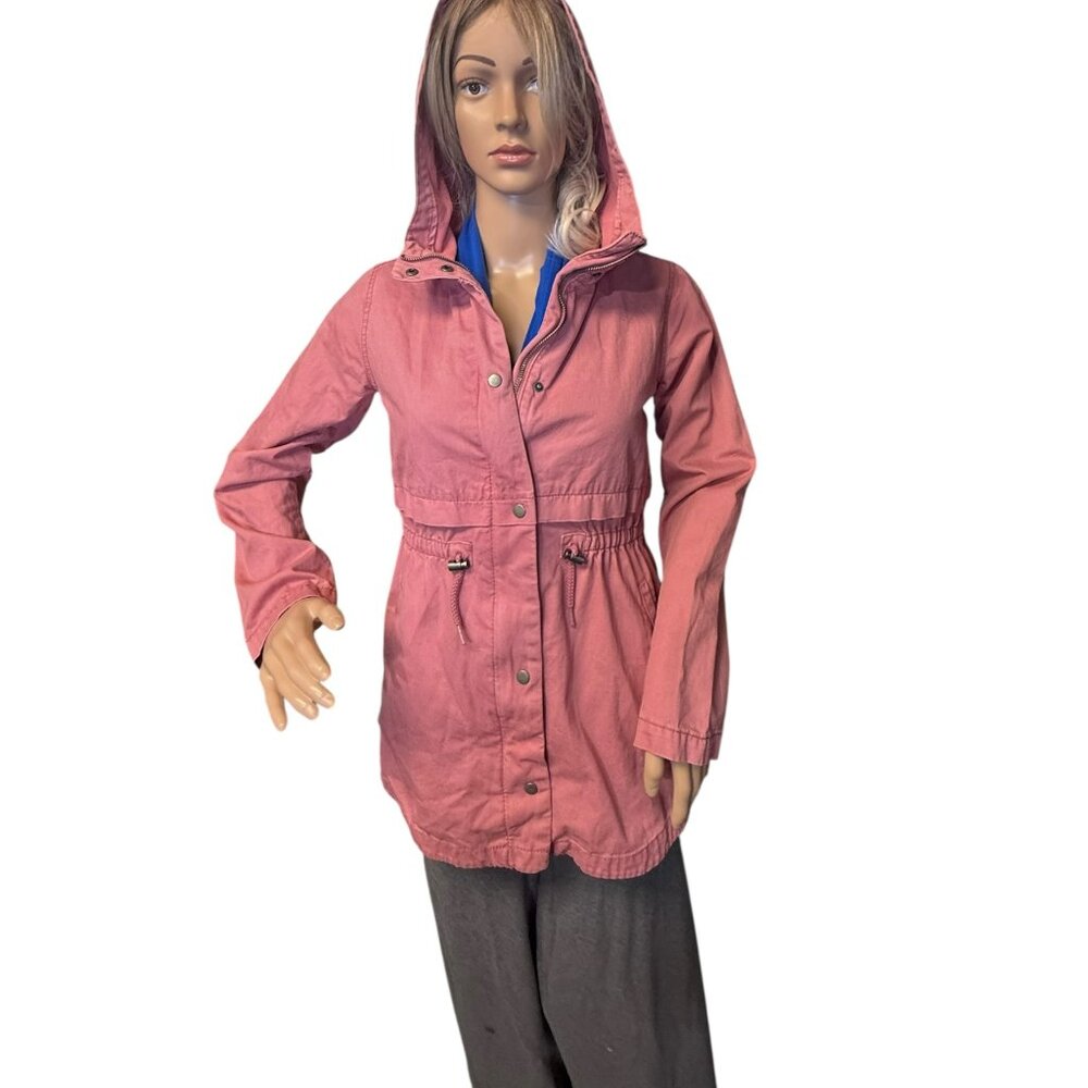 Girls' Old Navy XL (14) Hooded Jacket Zipper & Buttons - Dusty Pink